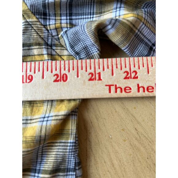 Vintage Cowboy Retro Plaid Shirt Throwback Western Button Down Patches Hipster M - Picture 11 of 13